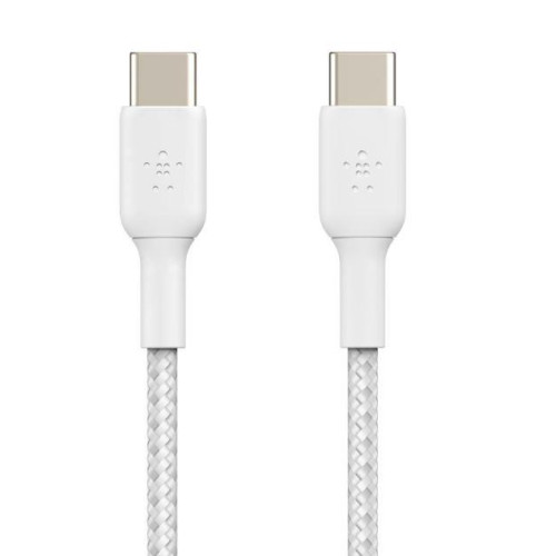Kabel Braided USB-C USB-C 1m biały-1135461