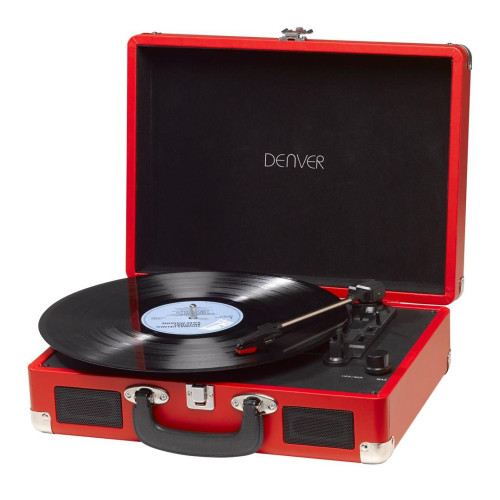 Gramofon Denver VPL-120 z USB do nagrywania na PC czerwony-11358733