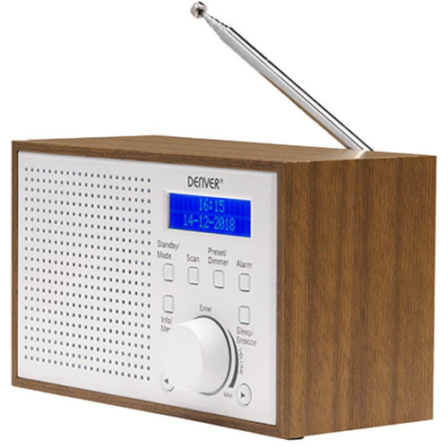 Kompaktowe radio DAB+/FM Denver DAB-46 białe-11358783
