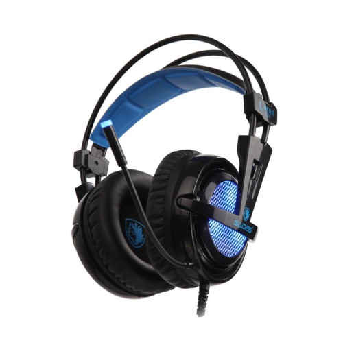 Słuchawki gamingowe Sades Locust Plus 7.1 Surround czarno-niebieskie-11362346