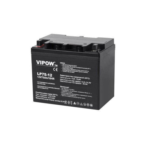 Akumulator żelowy VIPOW 12V 75Ah-11370900