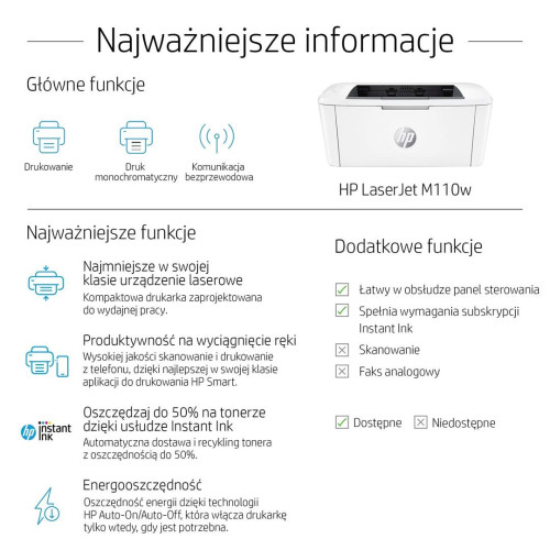 DRUKARKA HP LASERJET PRO M110w-11389701