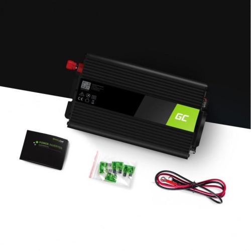 GREEN CELL PRZETWORNICA INV08 12V-230V 1000W/2000W MODYFIKOWANA SINUSOIDA-11397608