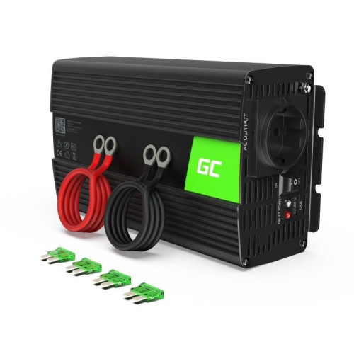 GREEN CELL PRZETWORNICA INV08 12V-230V 1000W/2000W MODYFIKOWANA SINUSOIDA-4349186