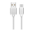 Kabel USB-USB C 2m srebrny sznurek-1144200