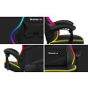 Fotel gamingowy Huzaro Force 4.4 RGB Black-11489085