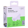 Ładowarka Belkin BoostCharge Dual USB-C + USB-A Wall Charger 42W White-11494103