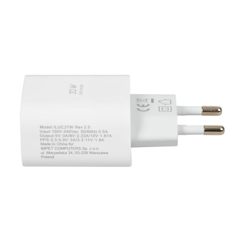 ŁADOWARKA SIECIOWA I-BOX C-37 PD20W USB-C-11439138