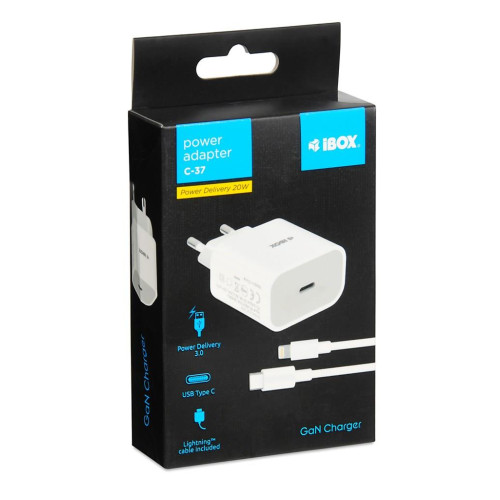 ŁADOWARKA SIECIOWA I-BOX C-37 PD20W USB-C-11439139