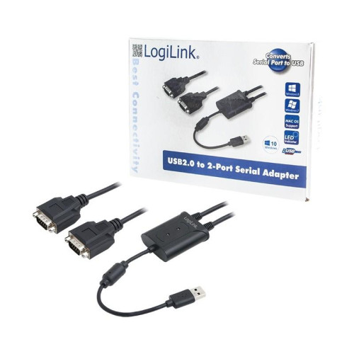 Adapter USB 2.0 do 2x port szeregowy -1144091