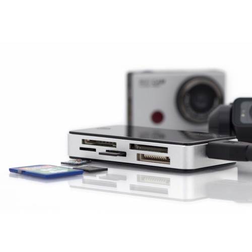 Czytnik kart 5-portowy USB 3.0 SuperSpeed(ALL-IN-ONE) czarno-srebrny-11442001