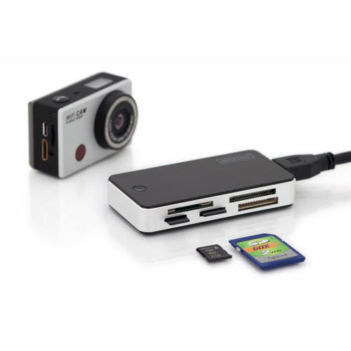 Czytnik kart 5-portowy USB 3.0 SuperSpeed(ALL-IN-ONE) czarno-srebrny-11442005