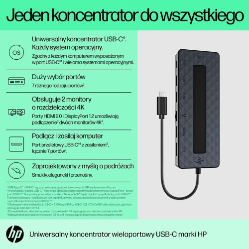 HP 50H55AA USB 3.2 Gen 2 (3.1 Gen 2) Type-C Czarny-11447290