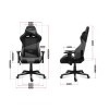 Fotel gamingowy Huzaro Force 6.2 Grey Mesh-11517935