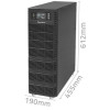 QOLTEC ZASILACZ AWARYJNY UPS 10KVA | 10000W | POWER FACTOR 1.0 | LCD | EPO | USB | ON-LINE-11562223