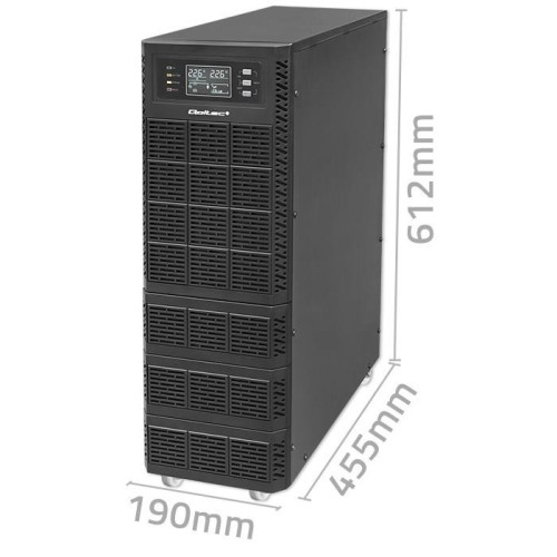 QOLTEC ZASILACZ AWARYJNY UPS 10KVA | 10000W | POWER FACTOR 1.0 | LCD | EPO | USB | ON-LINE-11562223