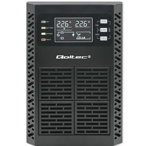 QOLTEC ZASILACZ AWARYJNY UPS 1KVA | 1000W | POWER FACTOR 1.0 | LCD | EPO | USB | ON-LINE-11562401