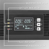 QOLTEC ZASILACZ AWARYJNY UPS DO RACK 1KVA | 1000W | POWER FACTOR 1.0 | LCD | EPO | USB | ON-LINE-11640379