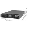 QOLTEC ZASILACZ AWARYJNY UPS DO RACK 1KVA | 1000W | POWER FACTOR 1.0 | LCD | EPO | USB | ON-LINE-11640383