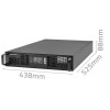 QOLTEC ZASILACZ AWARYJNY DO RACK 3KVA | 3000W | POWER FACTOR 1.0 | LCD | EPO | USB | ON-LINE-11640438