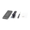 Kieszeń GEMBIRD EE2280-U3C-01 (M.2; Micro USB 3.0 B; Aluminium; kolor czarny)-1166571
