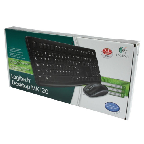 Zestaw klawiatura + mysz membranowa Logitech MK120 920-002563 (USB 2.0; (US); kolor czarny; optyczna)-11632501