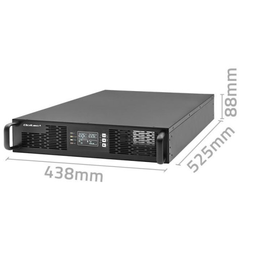 QOLTEC ZASILACZ AWARYJNY UPS DO RACK 1KVA | 1000W | POWER FACTOR 1.0 | LCD | EPO | USB | ON-LINE-11640383