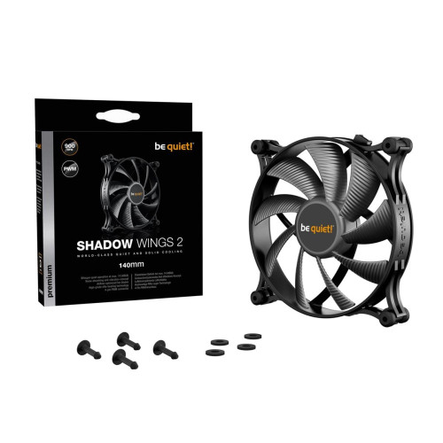 Wentylator do komputera BE QUIET! SHADOW WINGS 2 BL087 (140 mm; 900 obr/min)-1164202
