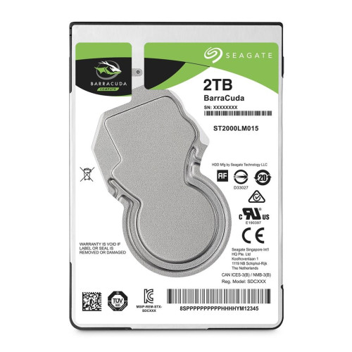 Dysk HDD Seagate Barracuda ST2000LM015 (2 TB ; 2.5