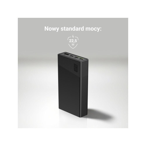 GREEN CELL POWERBANK POWERPLAY 20S BIAŁY 20000MAH 22,5W 3X USB-C PD 1X USB-A-11704400