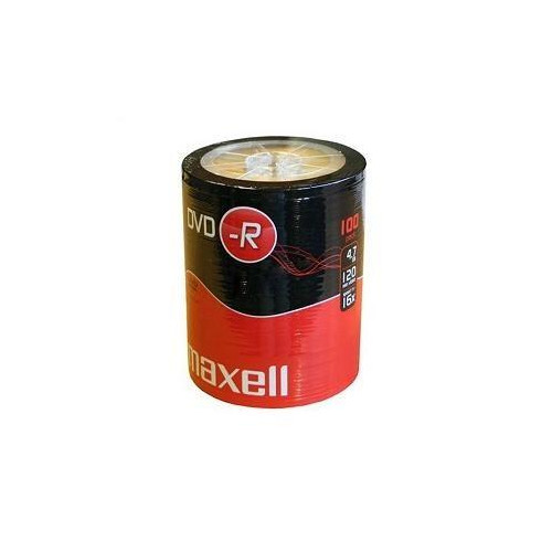 MAXELL DVD-R 4,7GB 100 szt. w opakowaniu SHRINK. Prędkość zapisu 16X, 120 min. Przeznaczenie nagrywanie Multimediów.