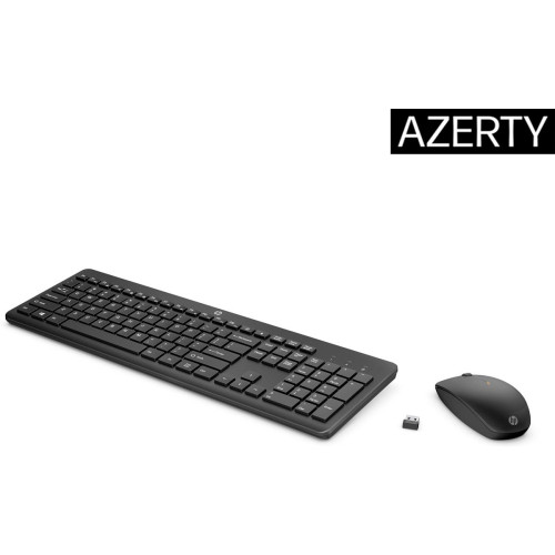 Zestaw klawiatura + mysz HP 230 Wireless Mouse and Keyboard Combo bezprzewodowe białe 3L1F0AA-11789068