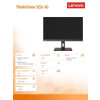 Monitor 21.5 cala ThinkVision S22i-30 WLED LCD 63FCKATBEU-11826165