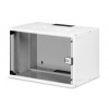 Szafa sieciowa wisząca 19" 7U, SOHO PRO 370 x 540 x 400 mm, nośność 60kg, drzwi szyba, niezłożona Szara