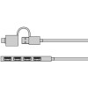 Hub IB-HUB1424-C3 4-Port USB Typ-A, złącze Typ-C/A-11829810