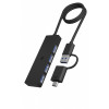 Hub IB-HUB1424-C3 4-Port USB Typ-A, złącze Typ-C/A-11829812