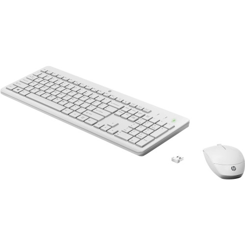 Zestaw klawiatura + mysz HP 230 Wireless Mouse and Keyboard Combo bezprzewodowe białe 3L1F0AA-11813806