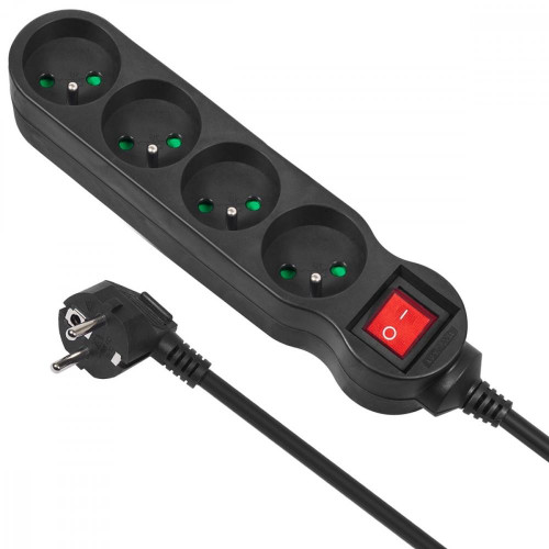 Listwa zasilająca 4g 5m MCE182 2300W czarna-703470