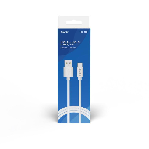 Kabel USB-A - USB-C, 2A, 3m, CL-168-11823330