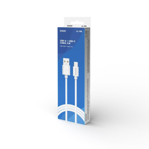Kabel USB-A - USB-C, 2A, 3m, CL-168-11823331