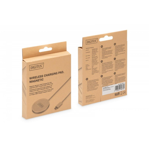 Ładowarka bezprzewodowa indukcyjna 15W MagSafe 1m USB-C Biała-11823634