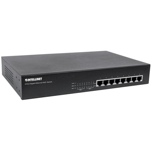 INTELLINET GIGABIT SWITCH 8X 10/100/1000 RJ45 POE+ 140W 19 RACK 560641-1182369