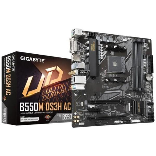 Płyta główna B550M DS3H AC AM4 4DDR4 HDMI/DVI M.2 mATX -8063768