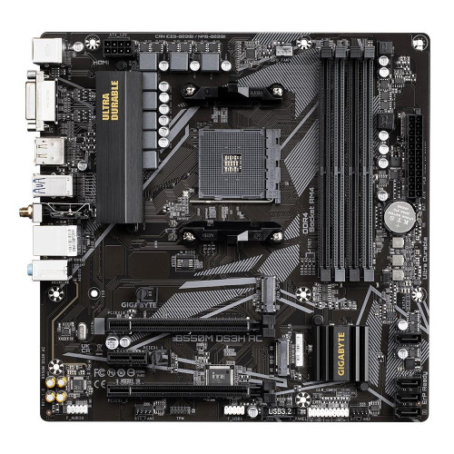 Płyta główna B550M DS3H AC AM4 4DDR4 HDMI/DVI M.2 mATX-11824036