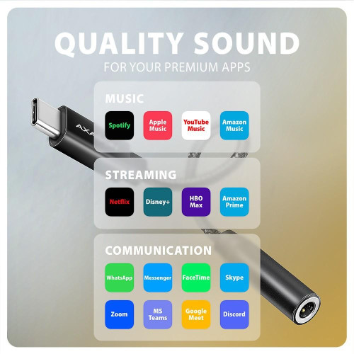 ADA-HC Zewnętrzna karta dźwiękowa USB-C 32bit DAC 3.5mm (F) złącze, 384kHz-11825453