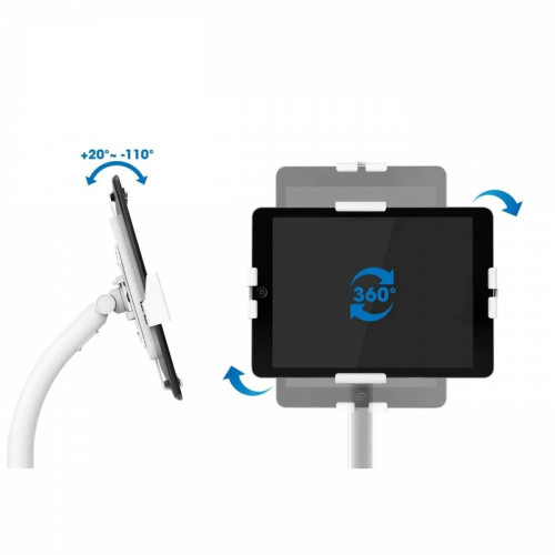 Stojak podłogowy do iPad i tablet 9,7-10,1 cali z ramką i blokadą-11826127