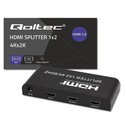 Aktywny rozdzielacz Splitter 2 x HDMI 4K x 2K | 6Gb/s | 60Hz-11827658