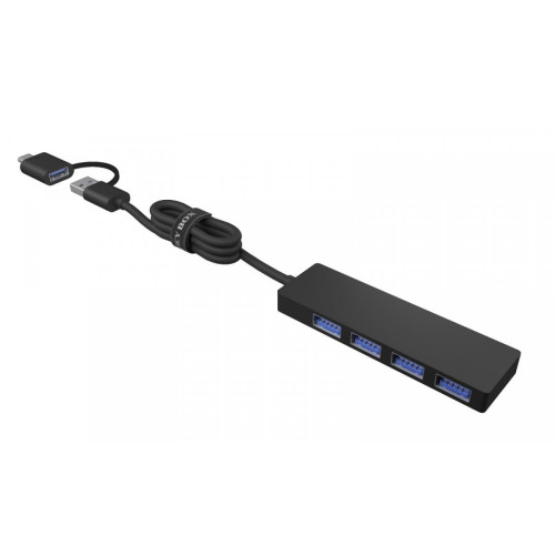 Hub IB-HUB1424-C3 4-Port USB Typ-A, złącze Typ-C/A-11829806