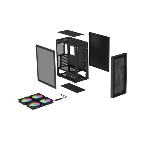 Obudowa Genesis Diaxid 605 ARGB MIDI TOWER USB-C Czarna-11830605