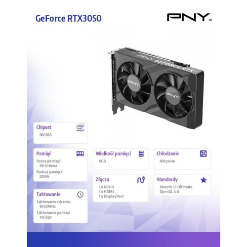 Karta graficzna GeForce RTX3050 6GB Verto Dual Fan Edition-11830694